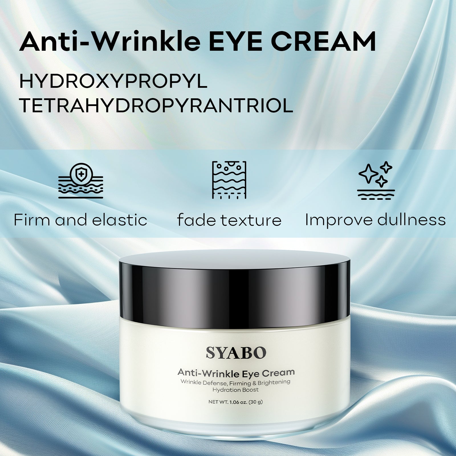 SYABO Anti-Wrinkle Eye Cream, Anti-Aging and Firming Eye Cream to Fight Fine Lines, Wrinkles, Firming Lift, Fade Dark Circle, 1.06 oz