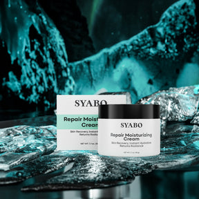 SYABO Repair Face Moisturizer, Daily Anti Aging Face Cream, Fragrance Free Skin Barrier Repair Face Moisturizer, Reduce Deep Wrinkles and Boost Skin for All Skin Types, 1.7 FL OZ