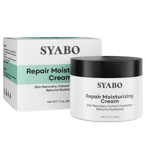 SYABO Repair Face Moisturizer, Daily Anti Aging Face Cream, Fragrance Free Skin Barrier Repair Face Moisturizer, Reduce Deep Wrinkles and Boost Skin for All Skin Types, 1.7 FL OZ