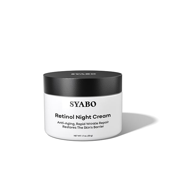 SYABO Anti-Wrinkle Night Cream, Retinol Facial Night Cream, Daily Anti-Aging Face Moisturizer for Fight Fine Lines & Wrinkles, 1.7 FL OZ