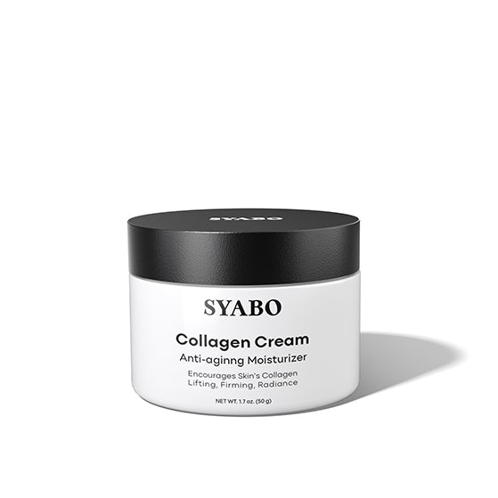 SYABO Collagen Cream, Anti Aging Face Moisturizer, Daily Face Cream Moisturizing, Lifting & Recovery Day & Night Cream for All Skin Types 1.7 FL OZ